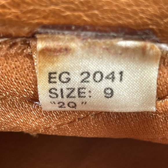 Rare Vintage Candies Ankle Booties Leather Womens Size 9M Vented Tan Camel Brown - Picture 9 of 9